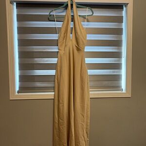 Park & Fifth Champagne Halter Dress